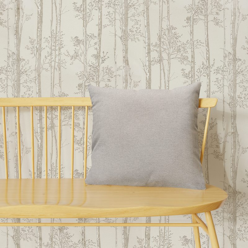 Coussin MAXINE coloris beige 45 x 45 cm