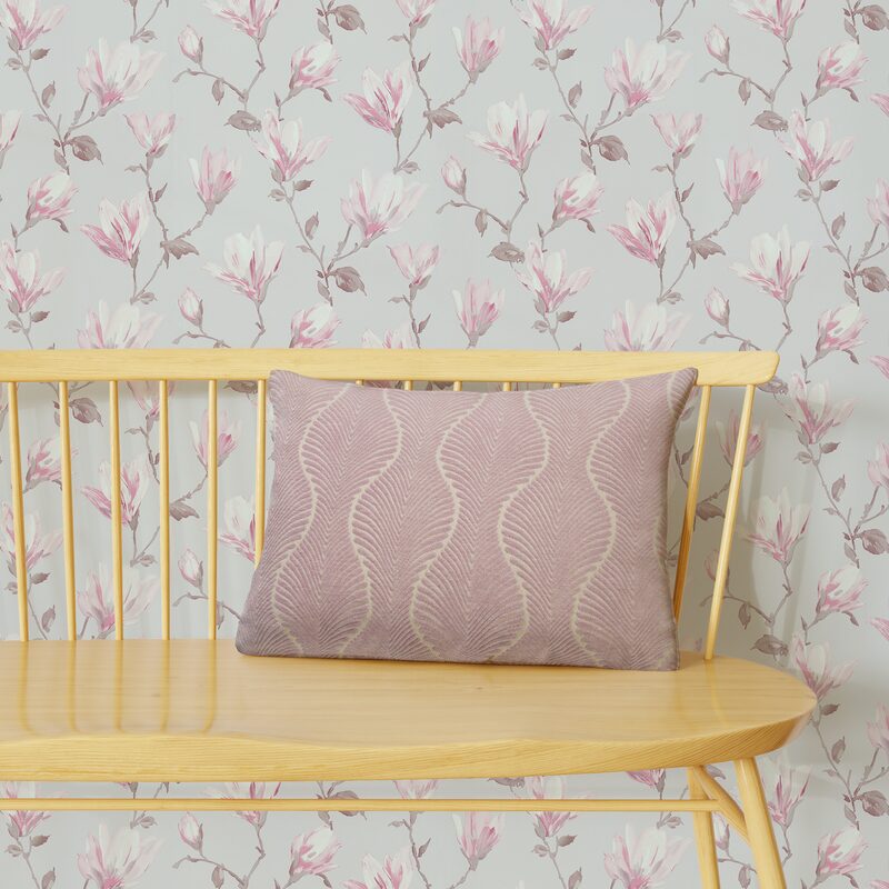 Coussin AMANDA coloris lilas 40 x 60 cm