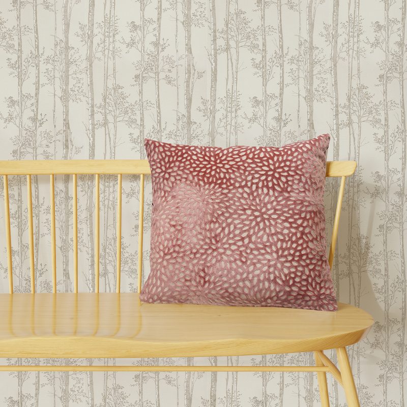 Coussin LAUREEN coloris cuivre 45 x 45 cm