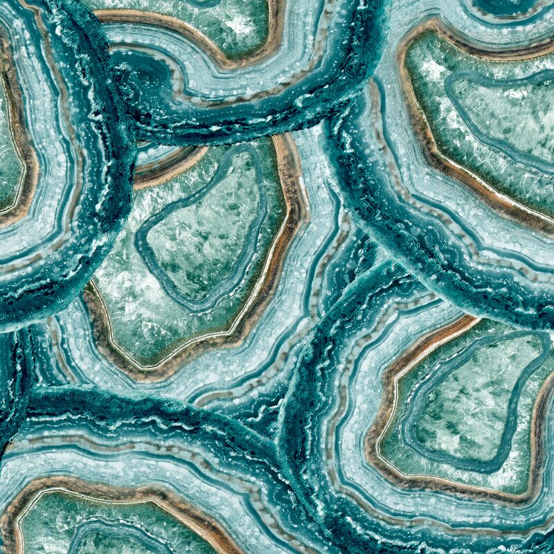 Papier peint intissé AGATE coloris bleu profond