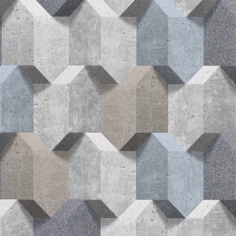 Papier peint intissé START coloris gris béton