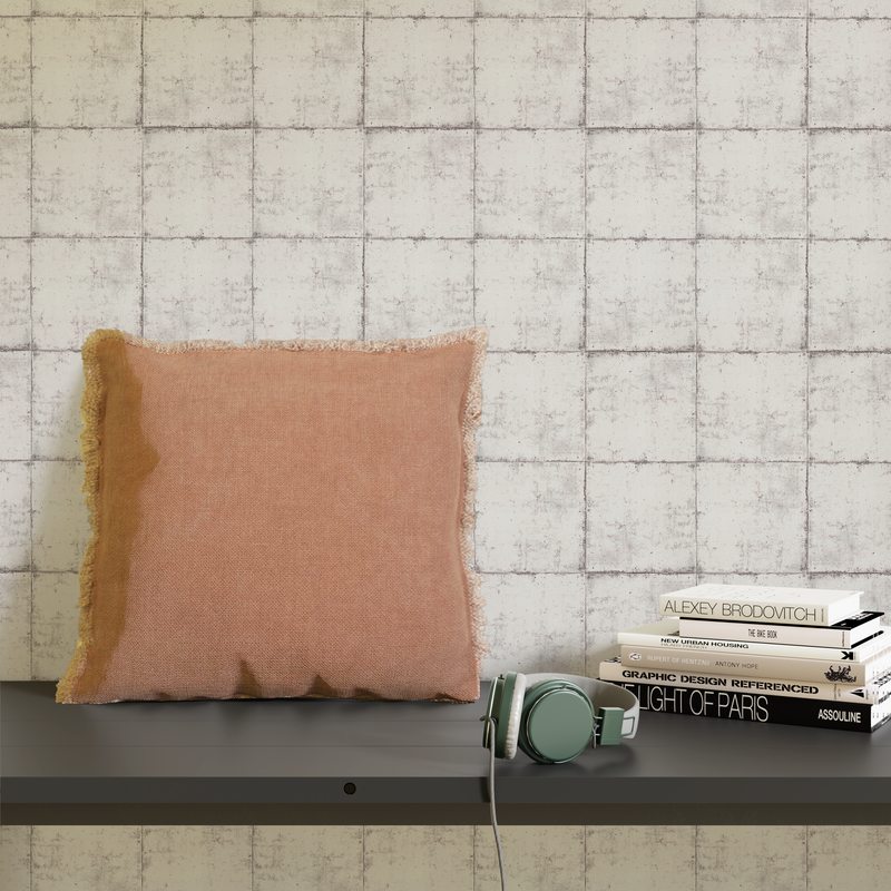 Coussin BURTA coloris cuivre 45 x 45 cm