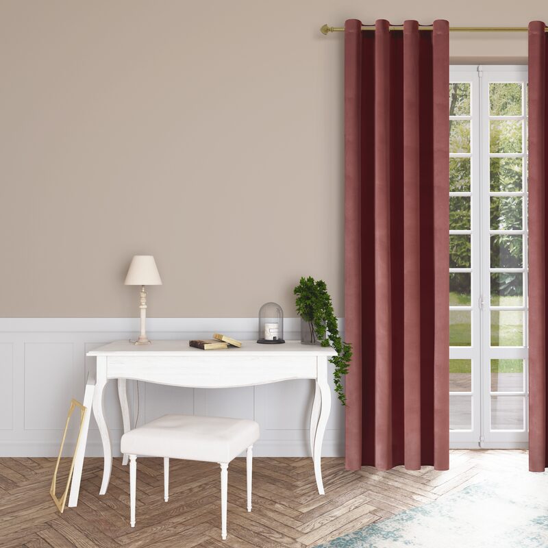 Rideau MYNDOS coloris rose 140 x 260 cm