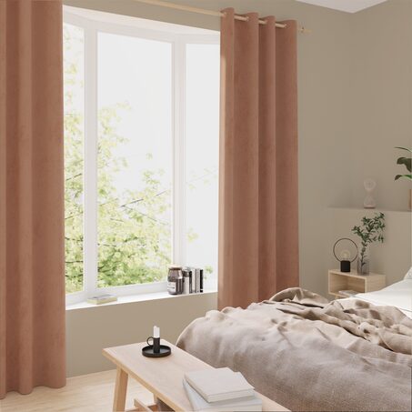 Rideau VELVET coloris blush 140 x 260 cm