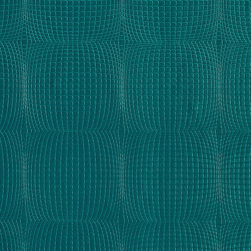 Papier peint intissé UPSIDE DOWN coloris vert émeraude iridescent