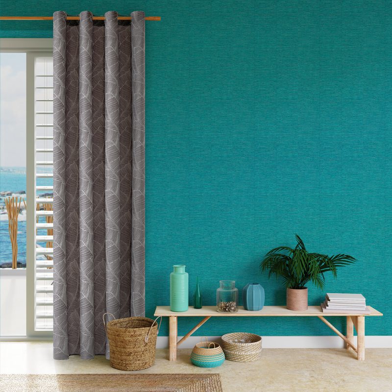 Rideau SABAL coloris gris 140 x 260 cm