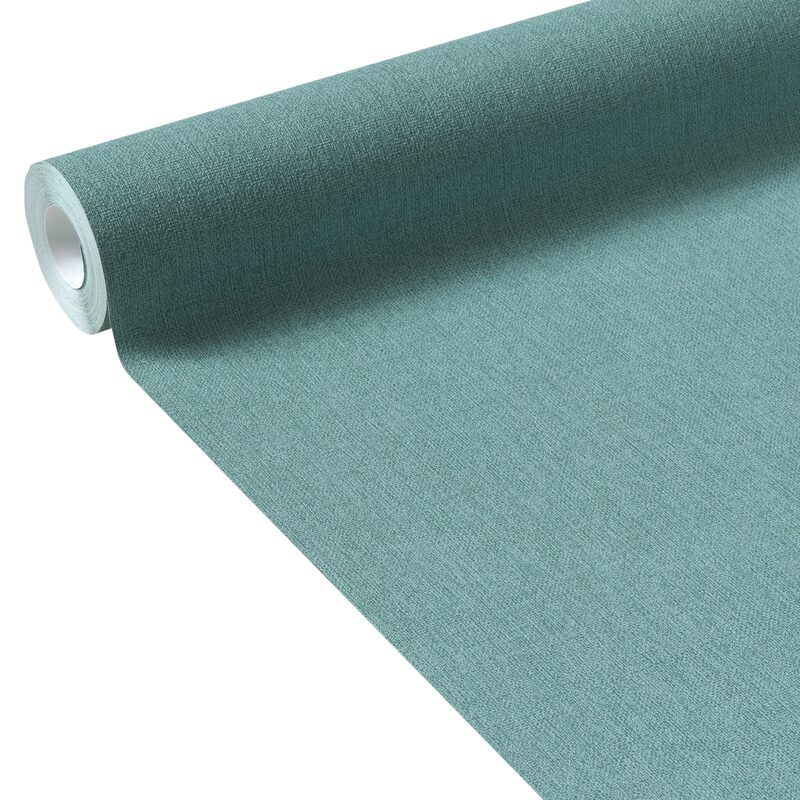 Papier peint intissé MELINE coloris bleu pétrole