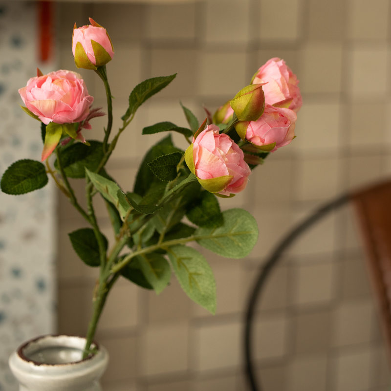 Fleur artificielle ROSE SHAKIRA coloris rose