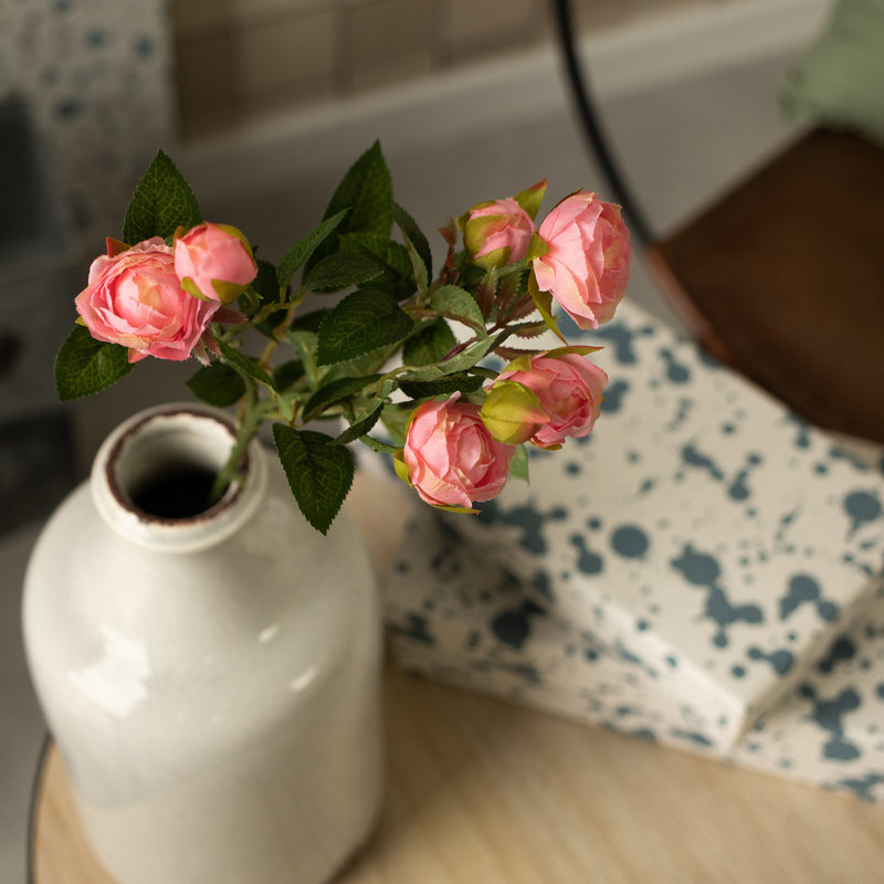 Fleur artificielle ROSE SHAKIRA coloris rose