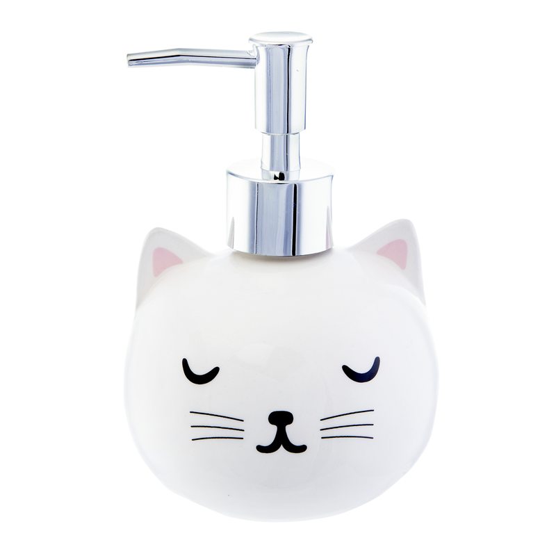 Distributeur de savon CUTIE CAT coloris blanc