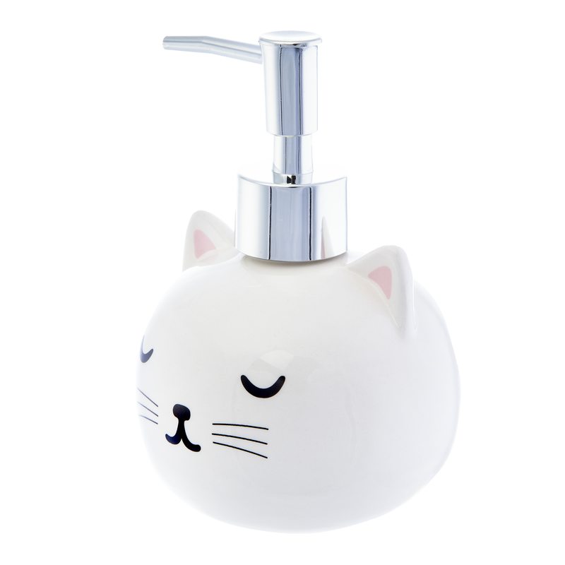 Distributeur de savon CUTIE CAT coloris blanc
