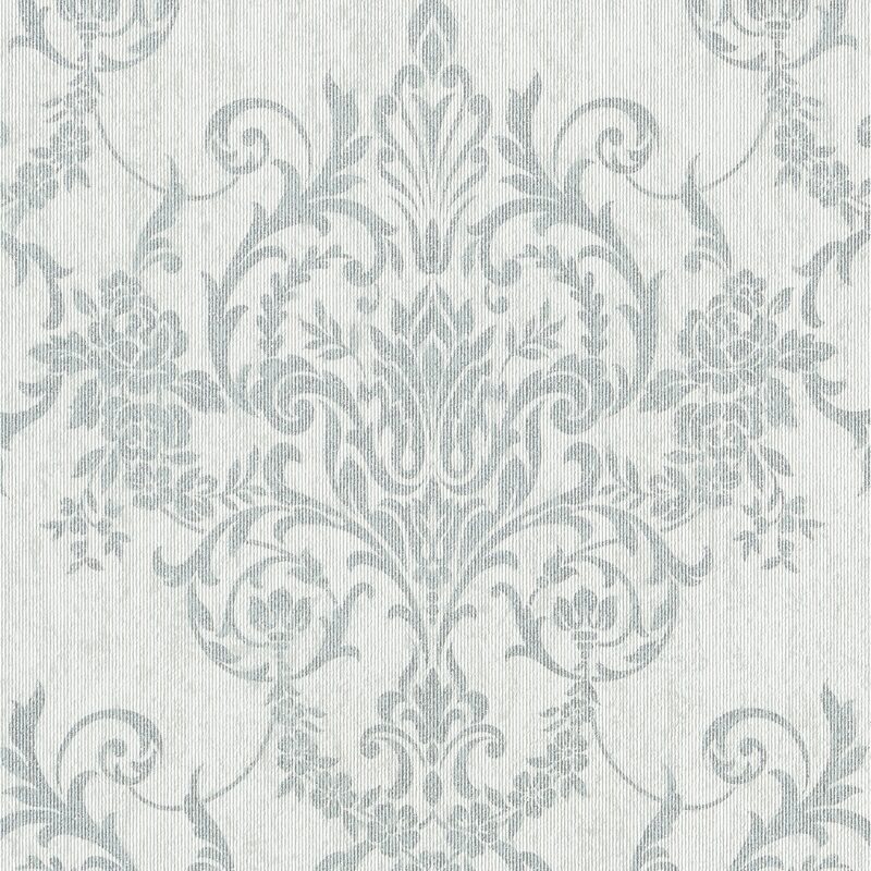 Papier peint intissé YORK DAMASK coloris blanc