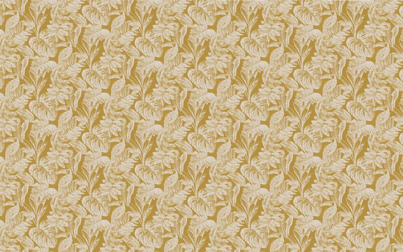 Papier peint intissé NUNCA JUNGLE coloris jaune curry