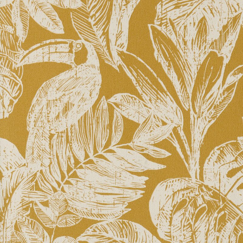 Papier peint intissé NUNCA JUNGLE coloris jaune curry
