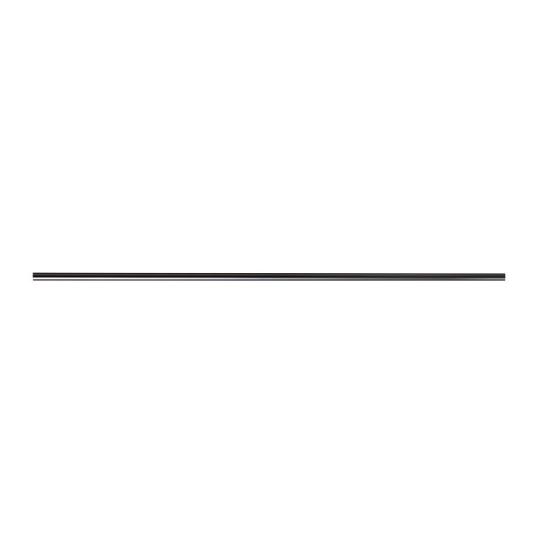 Barre à rideau NATURA coloris noir diamètre barre 2 cm longueur 120 cm