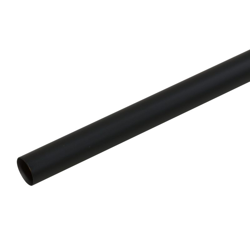 Barre à rideau NATURA coloris noir diamètre barre 2 cm longueur 120 cm