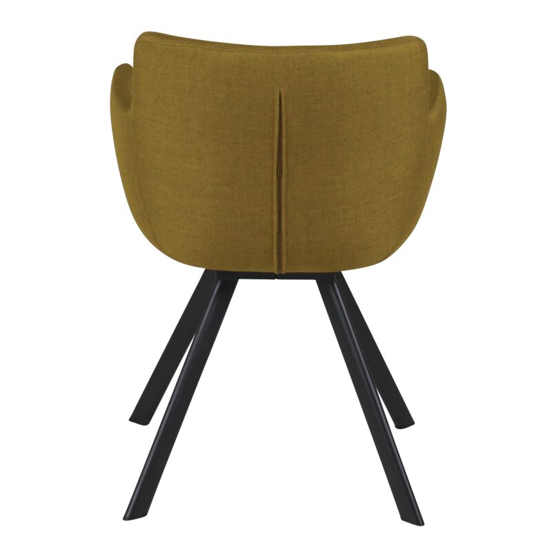 Fauteuil CARL coloris moutarde