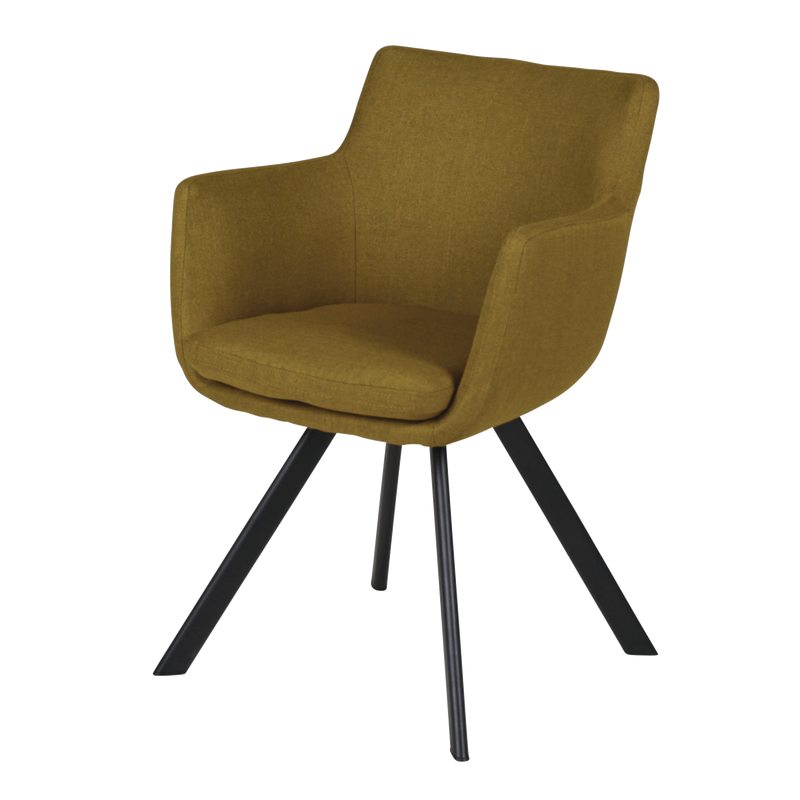 Fauteuil CARL coloris moutarde