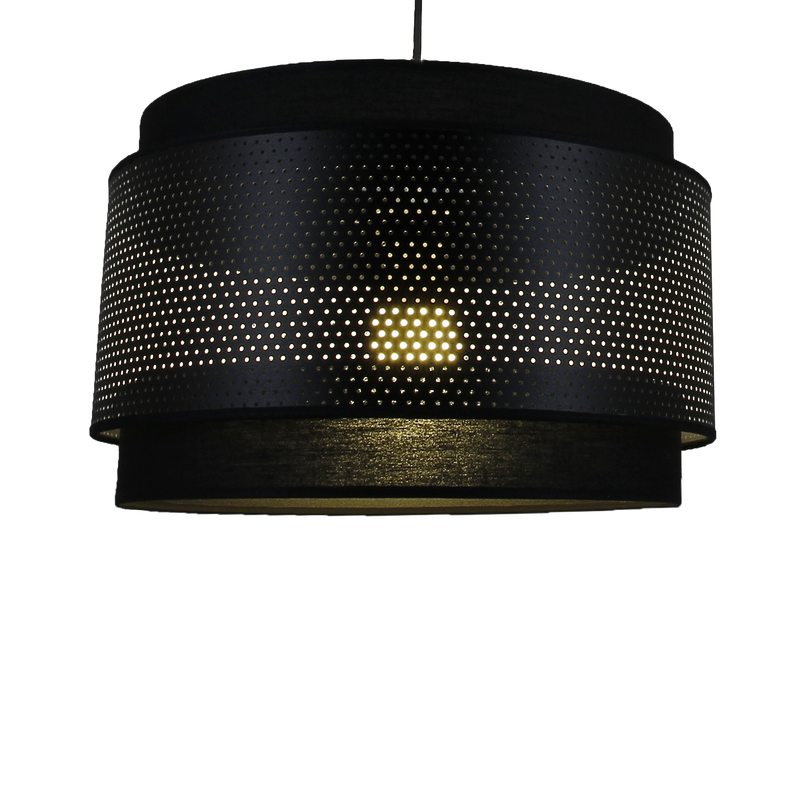 Suspension HOLOGRAM coloris noir 22 x 38 cm