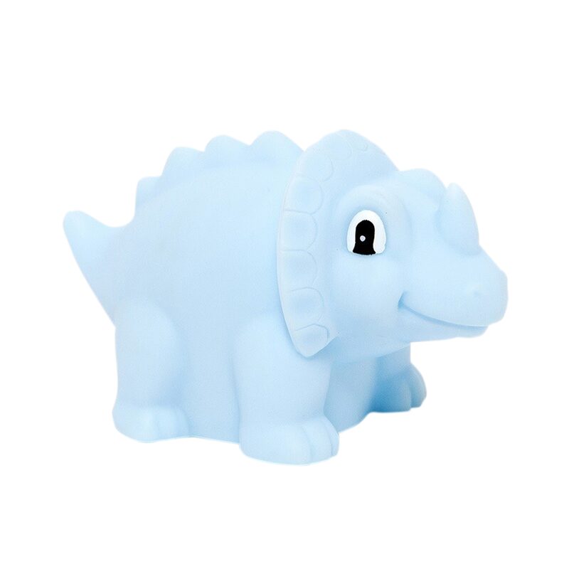 Veilleuse TRICERATOPS coloris bleu 8 x 12 cm