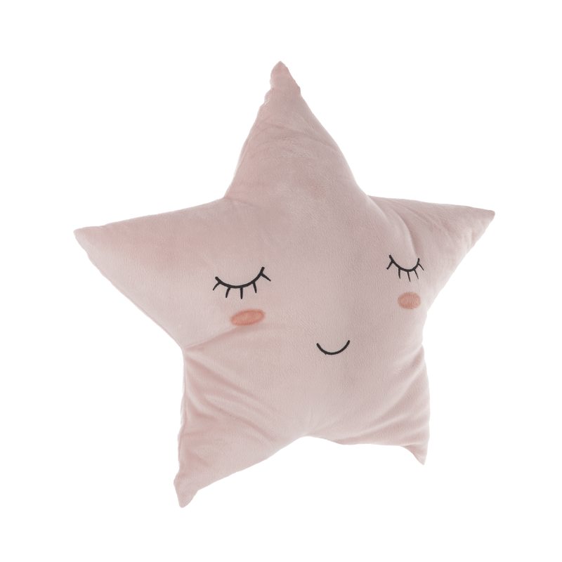 Coussin ESTELLE coloris rose 37,5 x 32 cm
