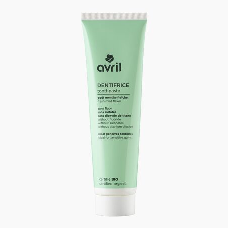 Avril Dentifrice BIO SANS FLUOR À LA MENTHE FRAÎCHE Menthe