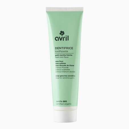 Avril Dentifrice BIO SANS FLUOR À LA FRAÎCHE Menthe