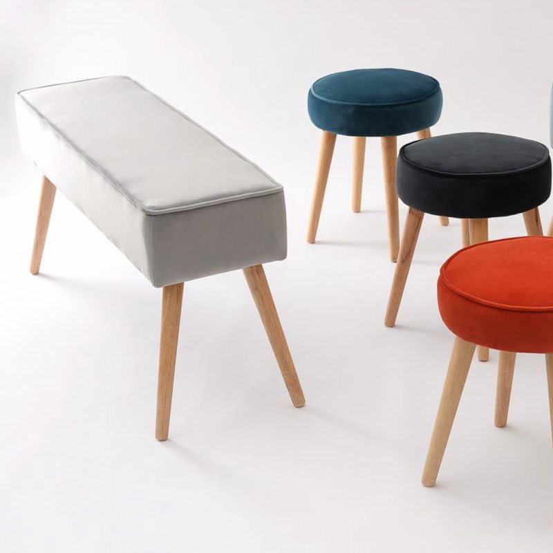 Banc POPY coloris gris souris