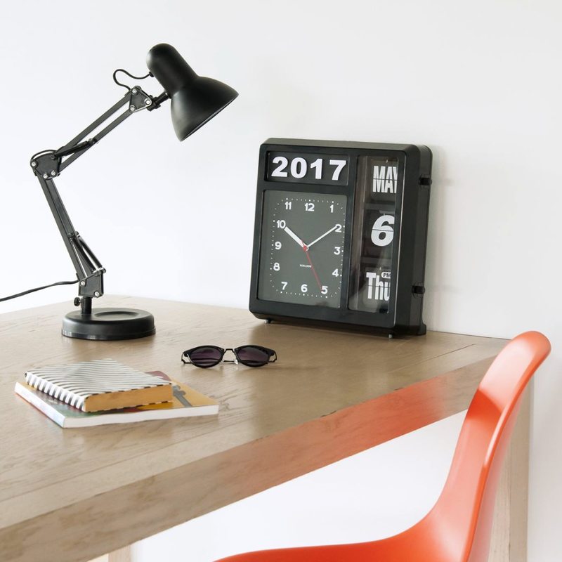 Lampe à poser HOBBY coloris noir 55 x 12,5 cm