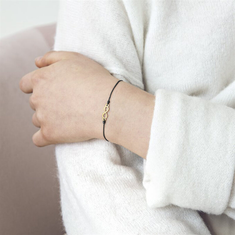Bracelet INFINITY coloris noir