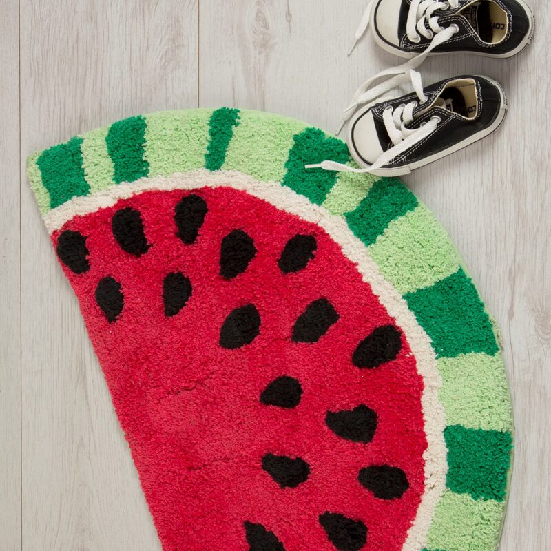 Tapis WATERMELON coloris rouge 37 x 57 cm