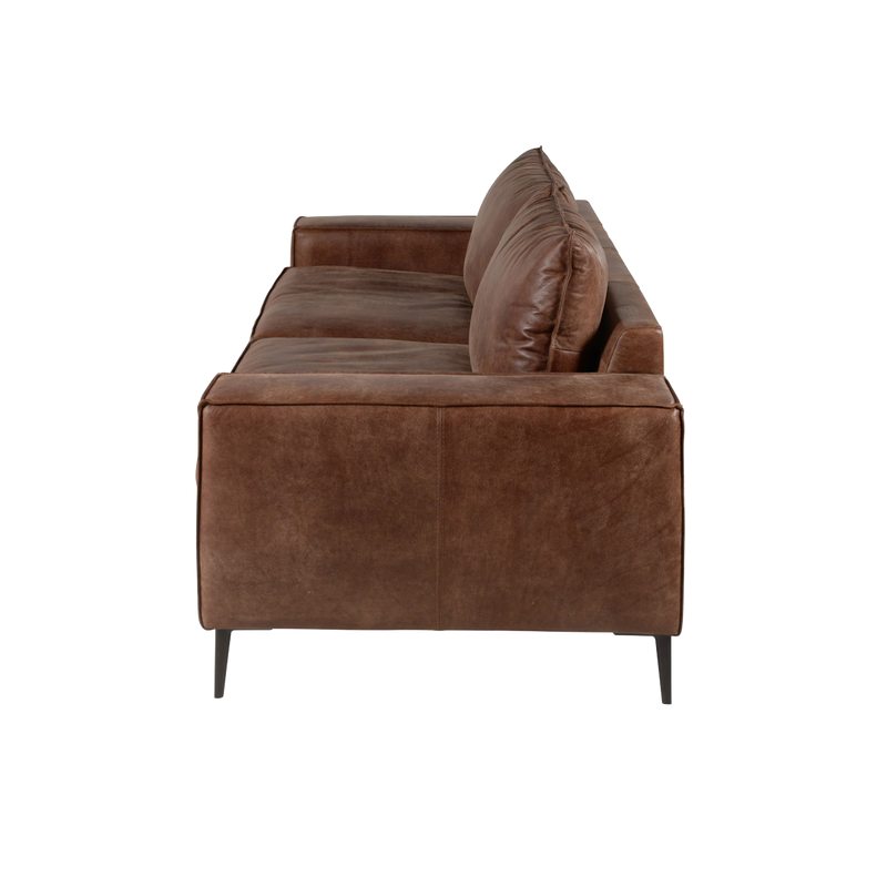 Canapé EDGE coloris cognac 2 places