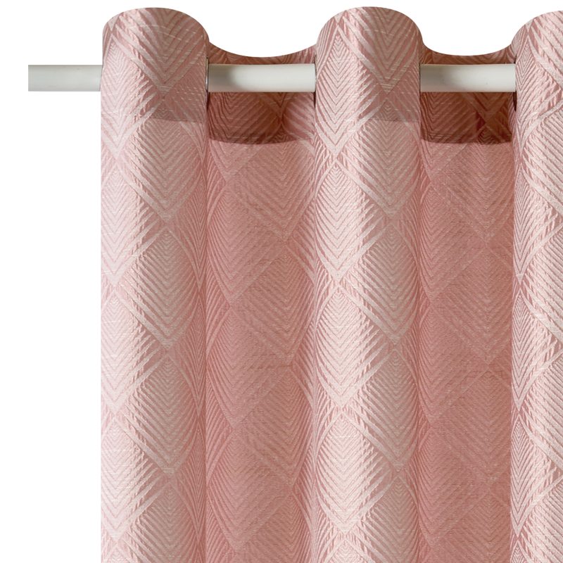 Rideau VERONE coloris rose poudré 140 x 260 cm