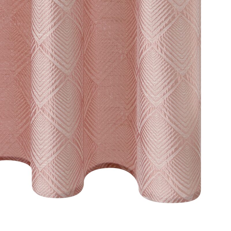 Rideau VERONE coloris rose poudré 140 x 260 cm