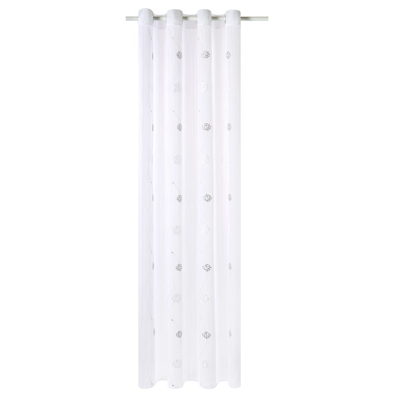Voilage VENUS coloris gris perle 140 x 260 cm