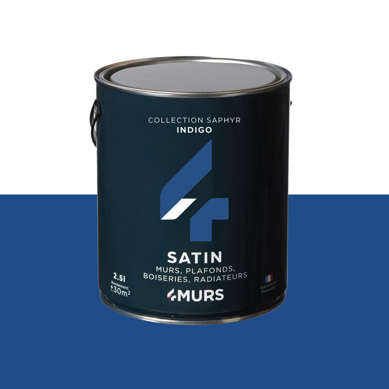 Peinture Multi-supports SAPHYR Alkyde indigo Satiné 2,5 L