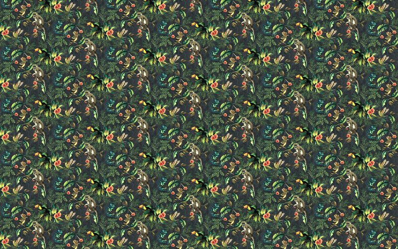 Papier peint intissé BAHIA coloris noir