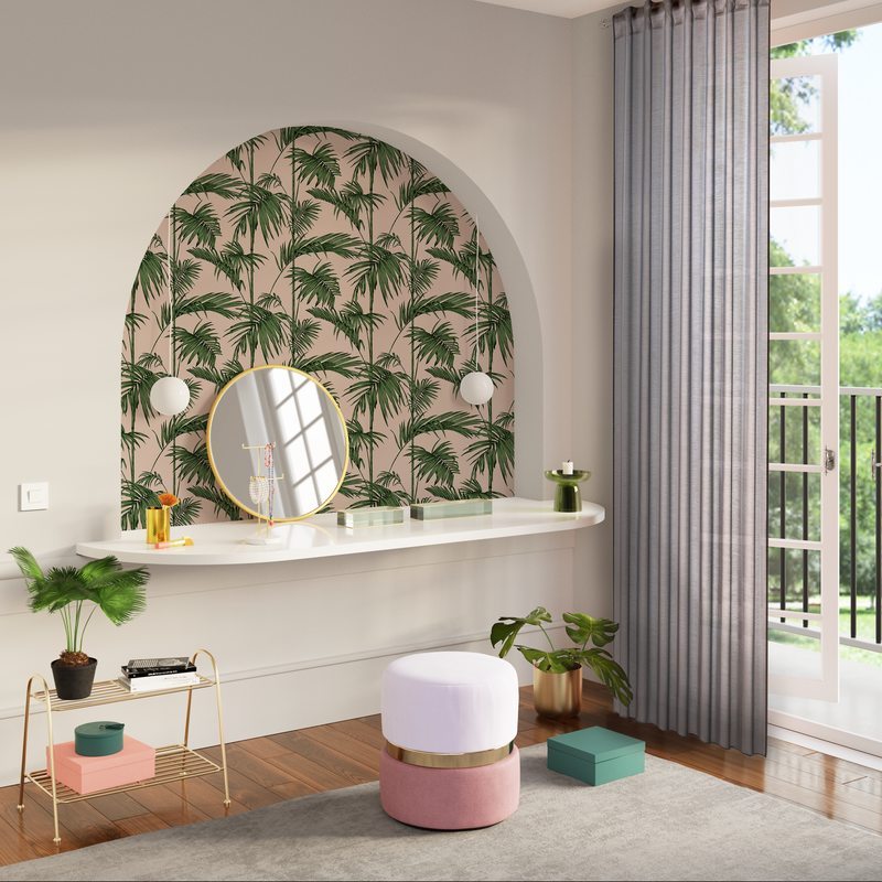 Voilage VOILE PLUS QUE CHIC coloris mordoré 135 x 240 cm