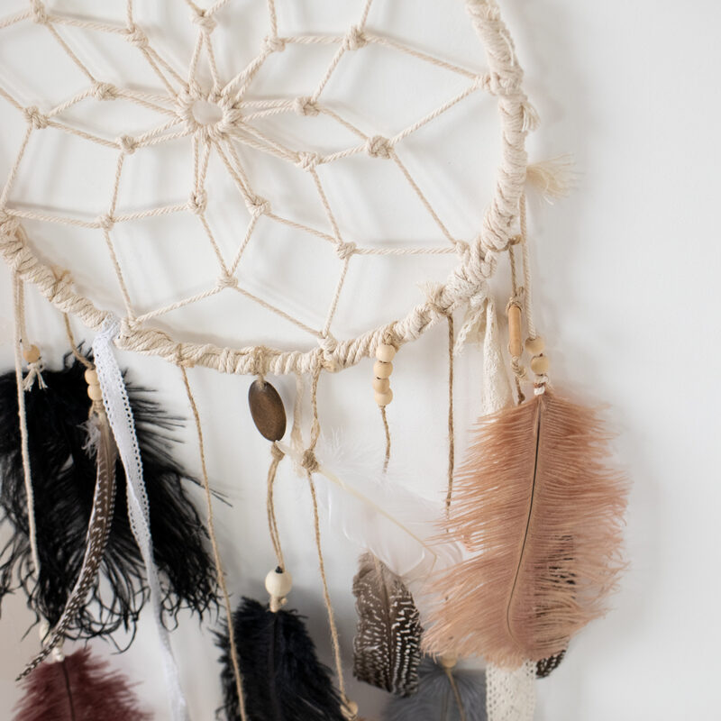 Attrape rêve ACOMA coloris blanc