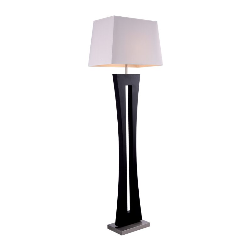 Lampadaire NINON coloris bois foncé