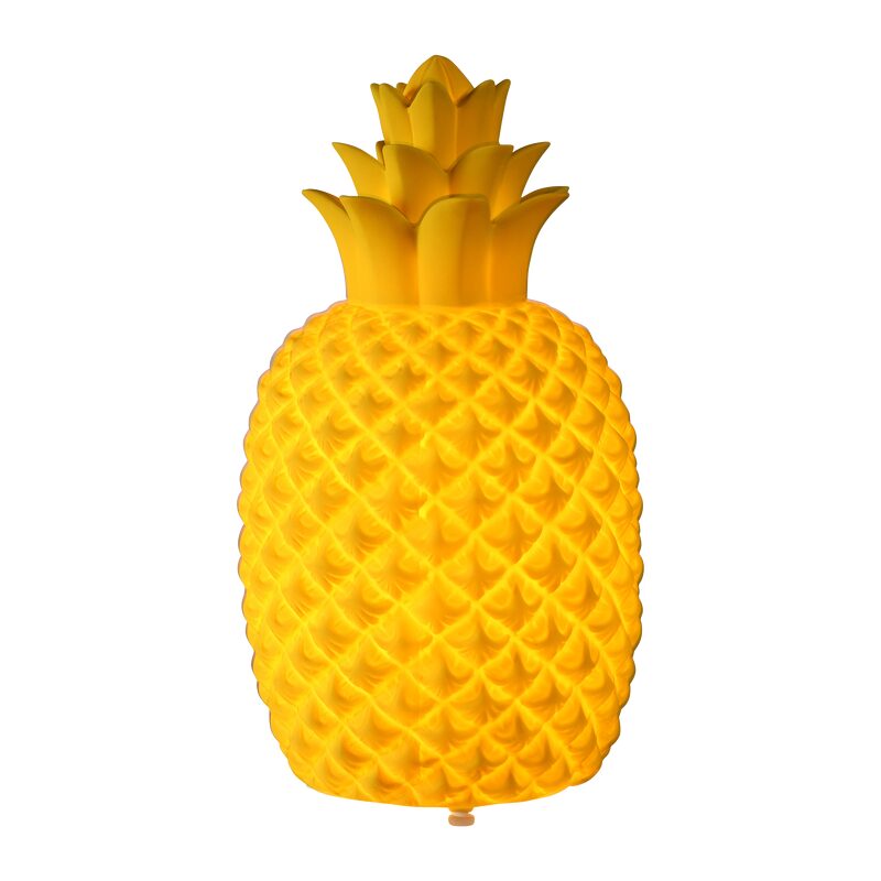 Lampe à poser ANANAS coloris jaune 30,2 x 16 cm