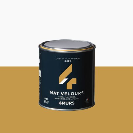 Absolu Peinture Finition Peinture ocre Mat 0,5 L