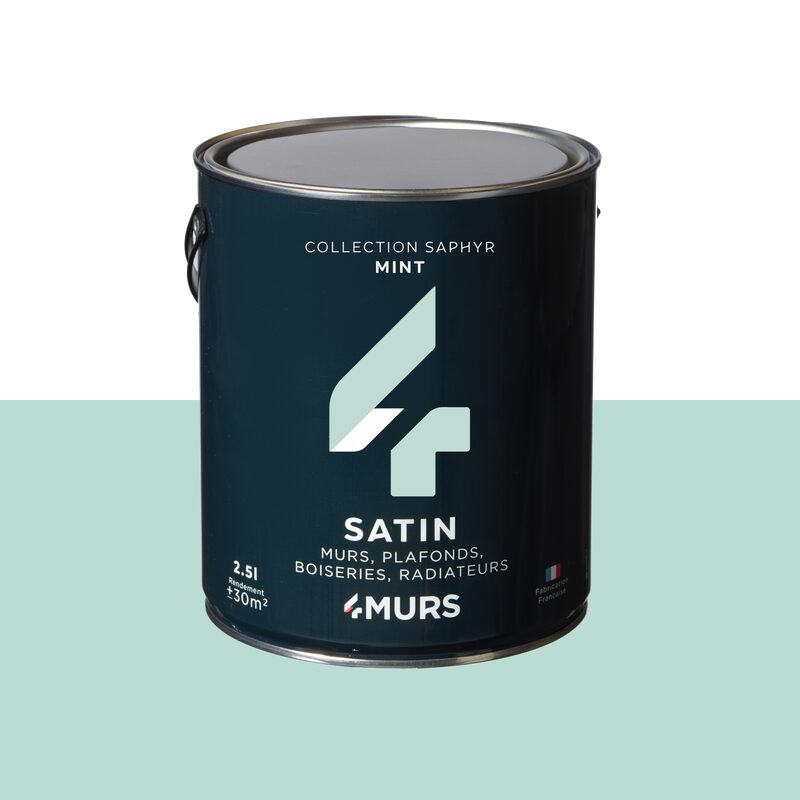 Peinture Multi-supports SAPHYR Alkyde mint Satiné 2,5 L