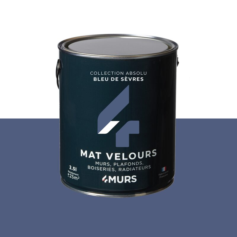 Peinture Multi-supports ABSOLU Acrylique bleu de Sèvres Mat 2,5 L