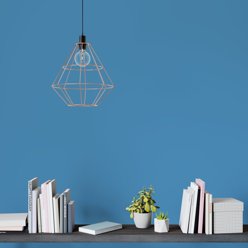 Suspension DIAMANT coloris cuivre 24 x 30 cm