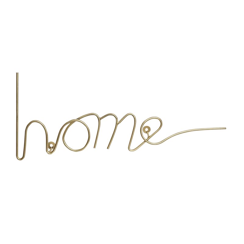 Lettrage HOME SIGN coloris or
