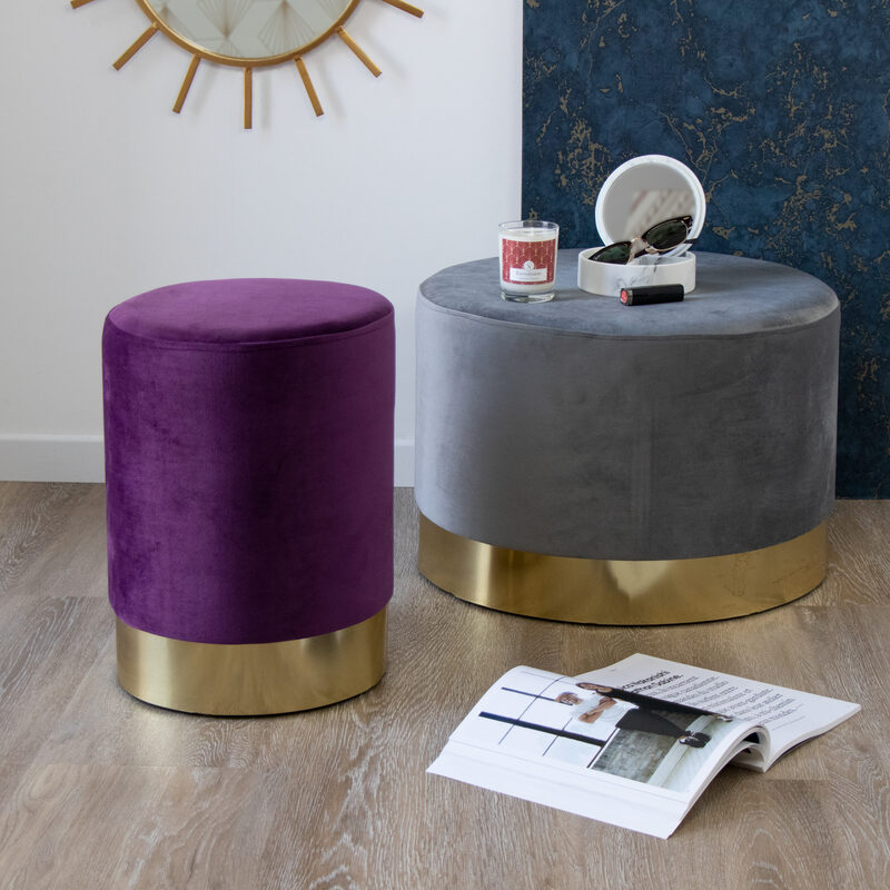 Pouf LEXA coloris violet