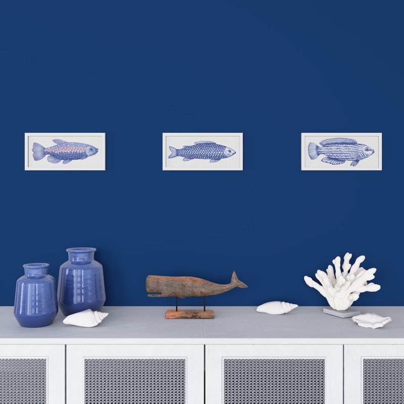 Tableau SEA FISH 14 x 30 cm