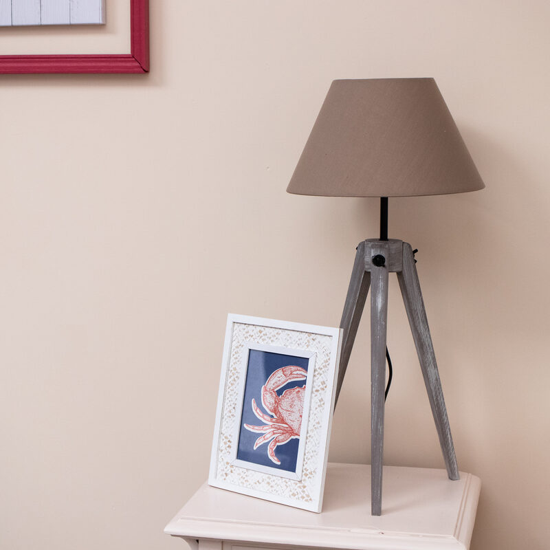 Lampe à poser ARCHI coloris taupe 65,5 x 30 cm