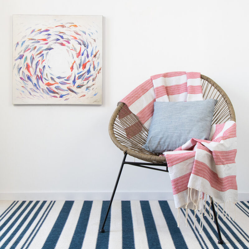 Toile peinte CATCH ME 58 x 60 cm